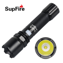 SupFire 5 Modes mini lampe torche led 7W lampe de poche usb USB lampe de poche LED lampes de poche tactiques d&#39;autodéfense